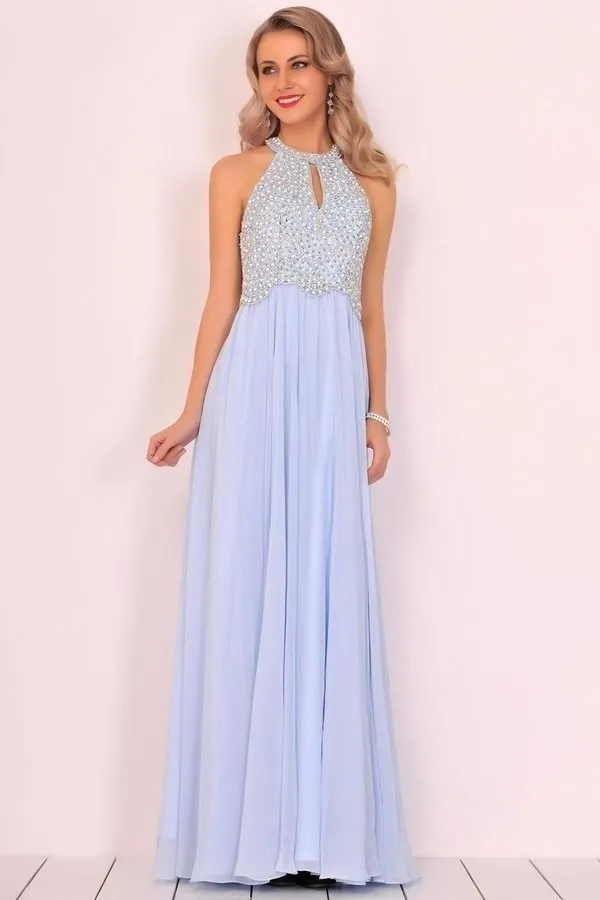 2024 New Arrival Scoop Chiffon With Beading Prom Dresses PGXK27QB