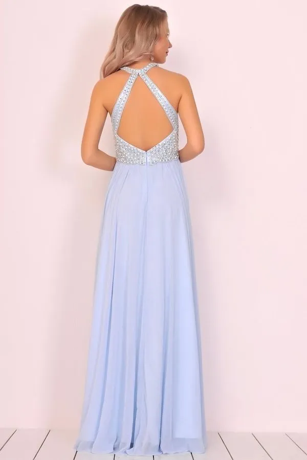 2024 New Arrival Scoop Chiffon With Beading Prom Dresses PGXK27QB