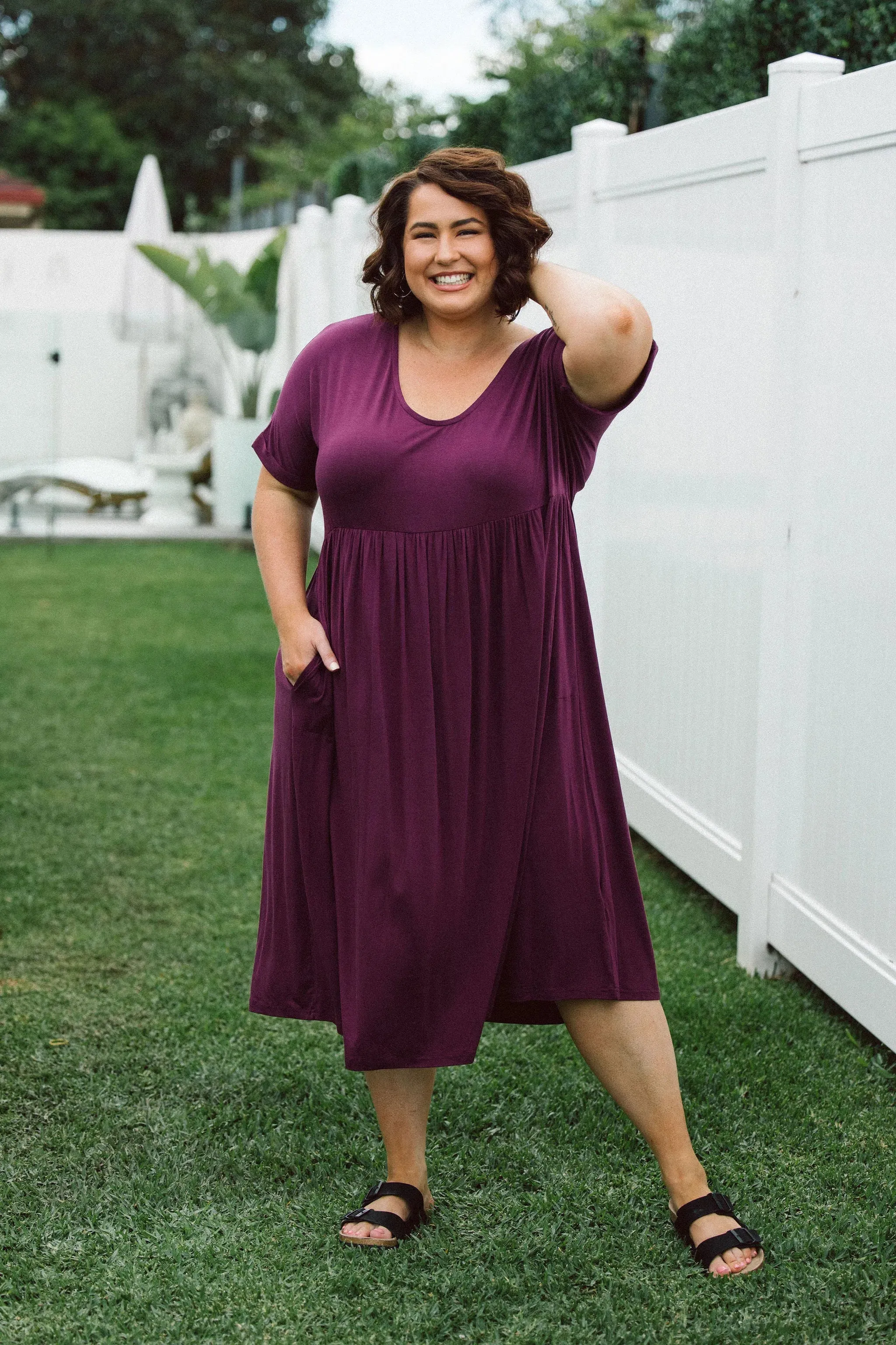 Ashleigh Dress - Berry