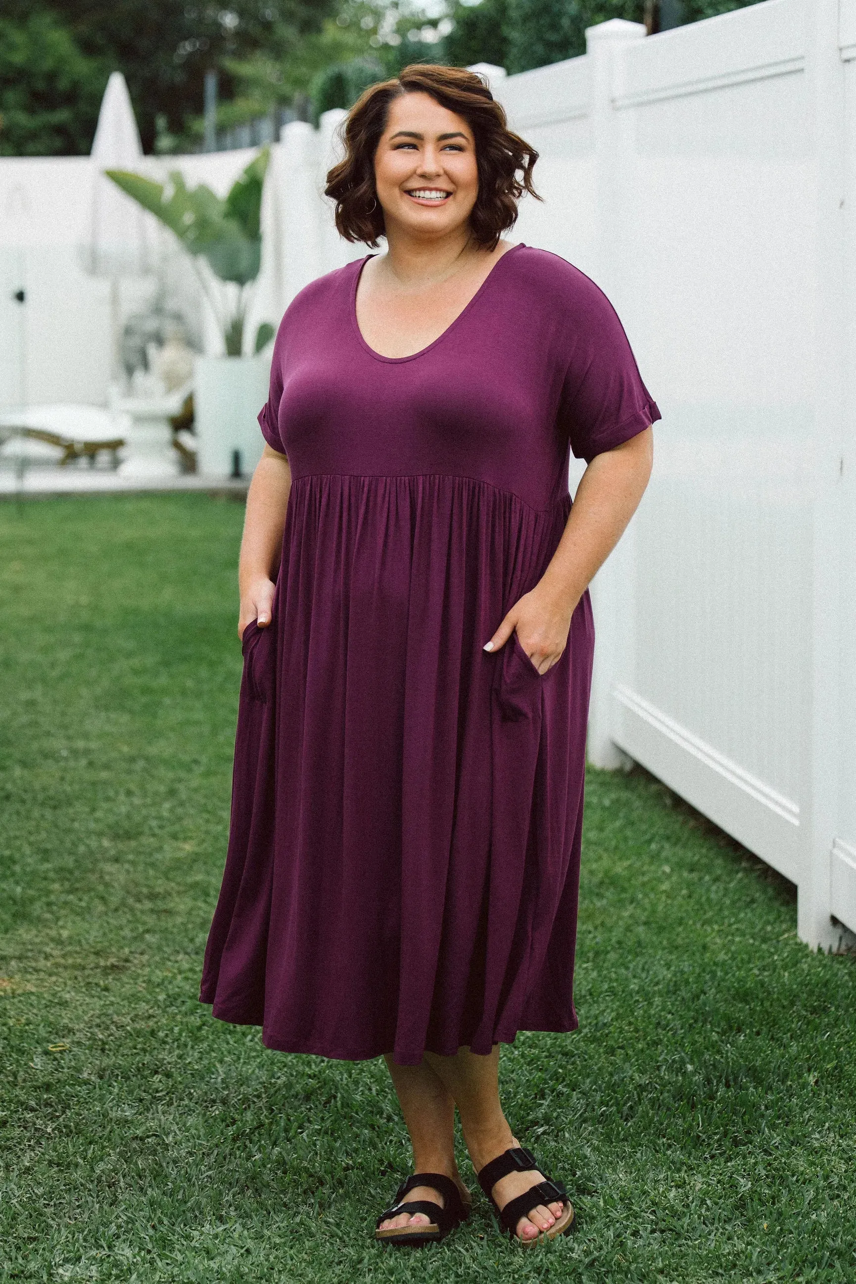 Ashleigh Dress - Berry