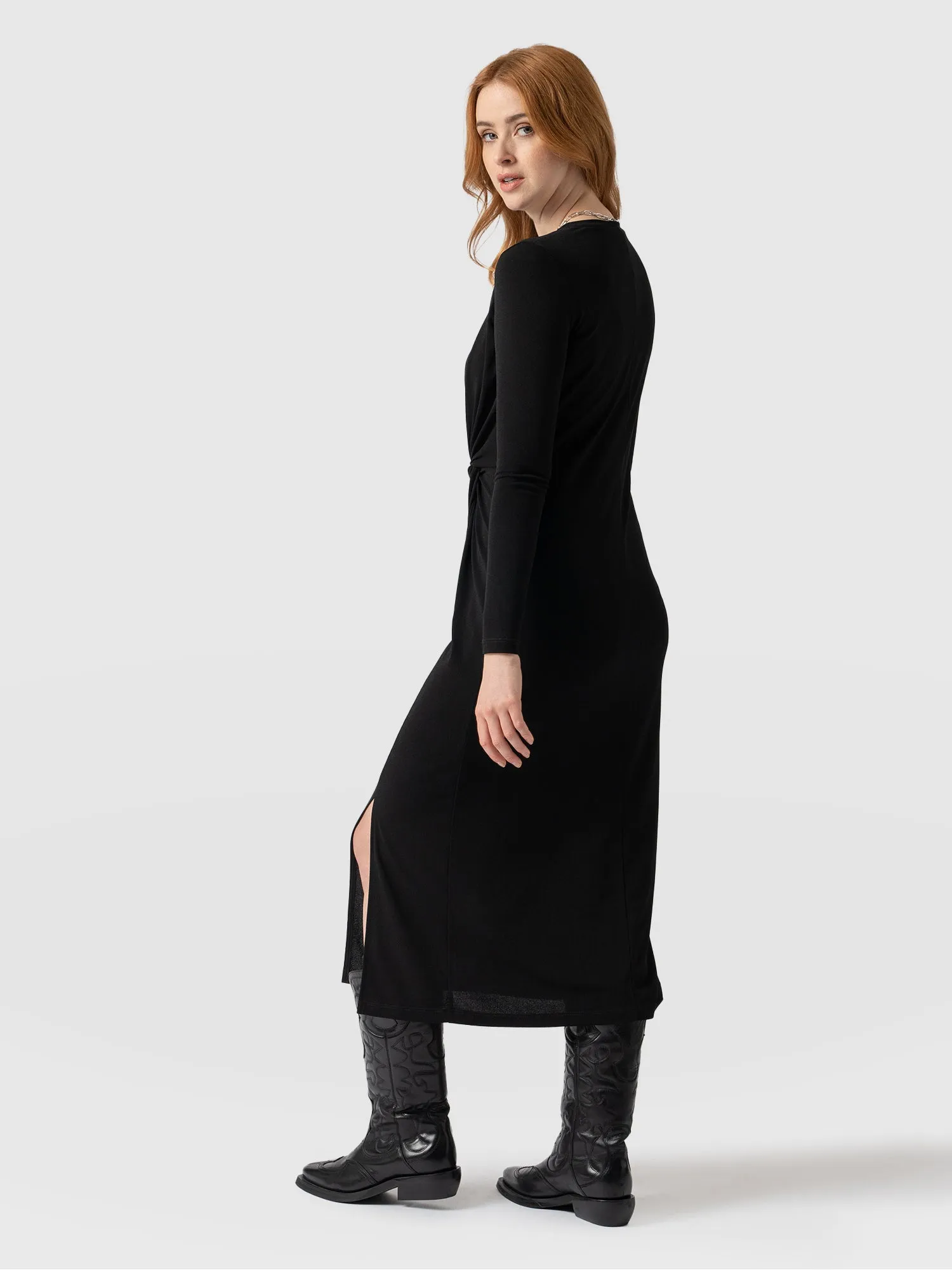 Bailey Knot Dress - Black