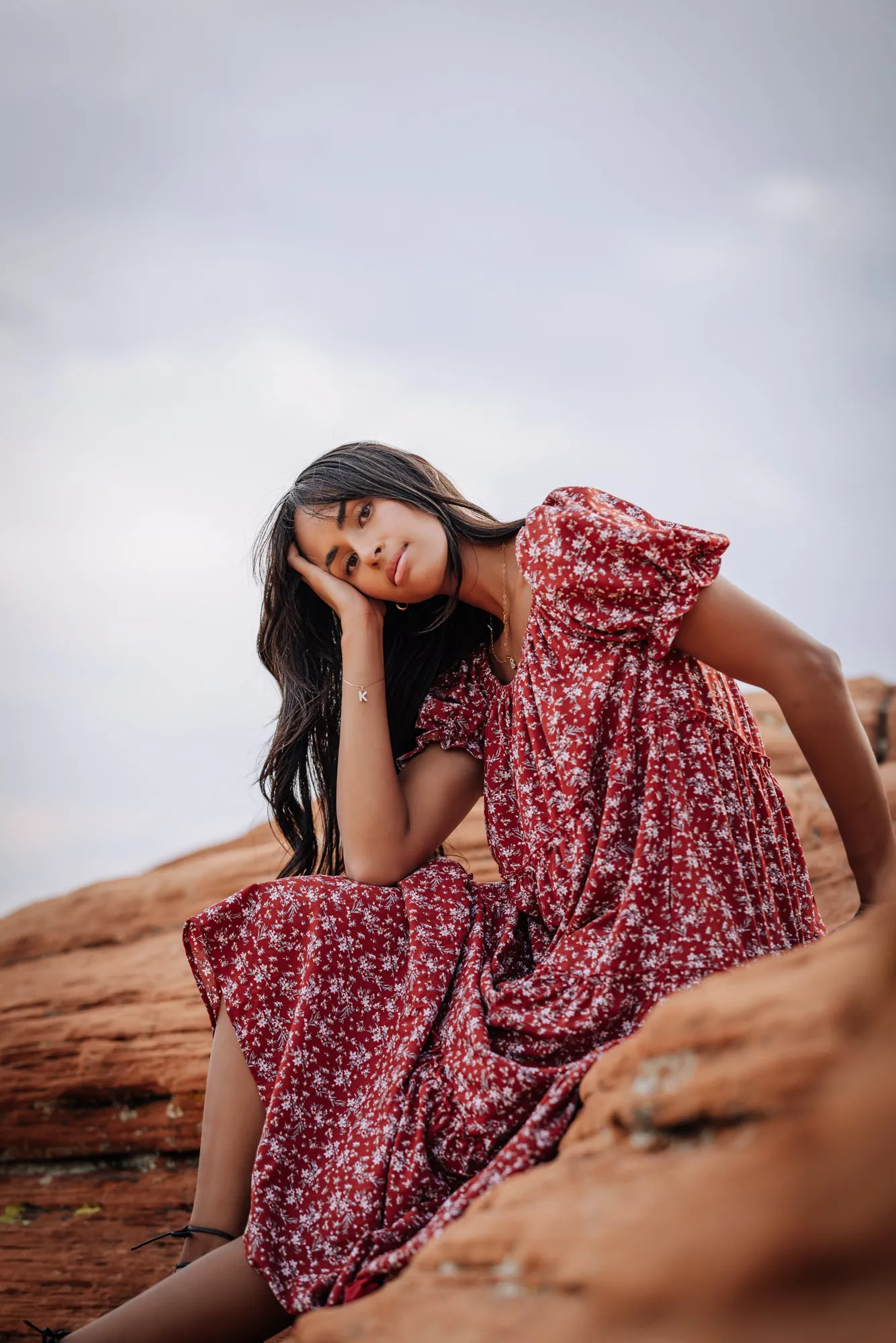 Bella Maxi Dress in Red - Coming Soon