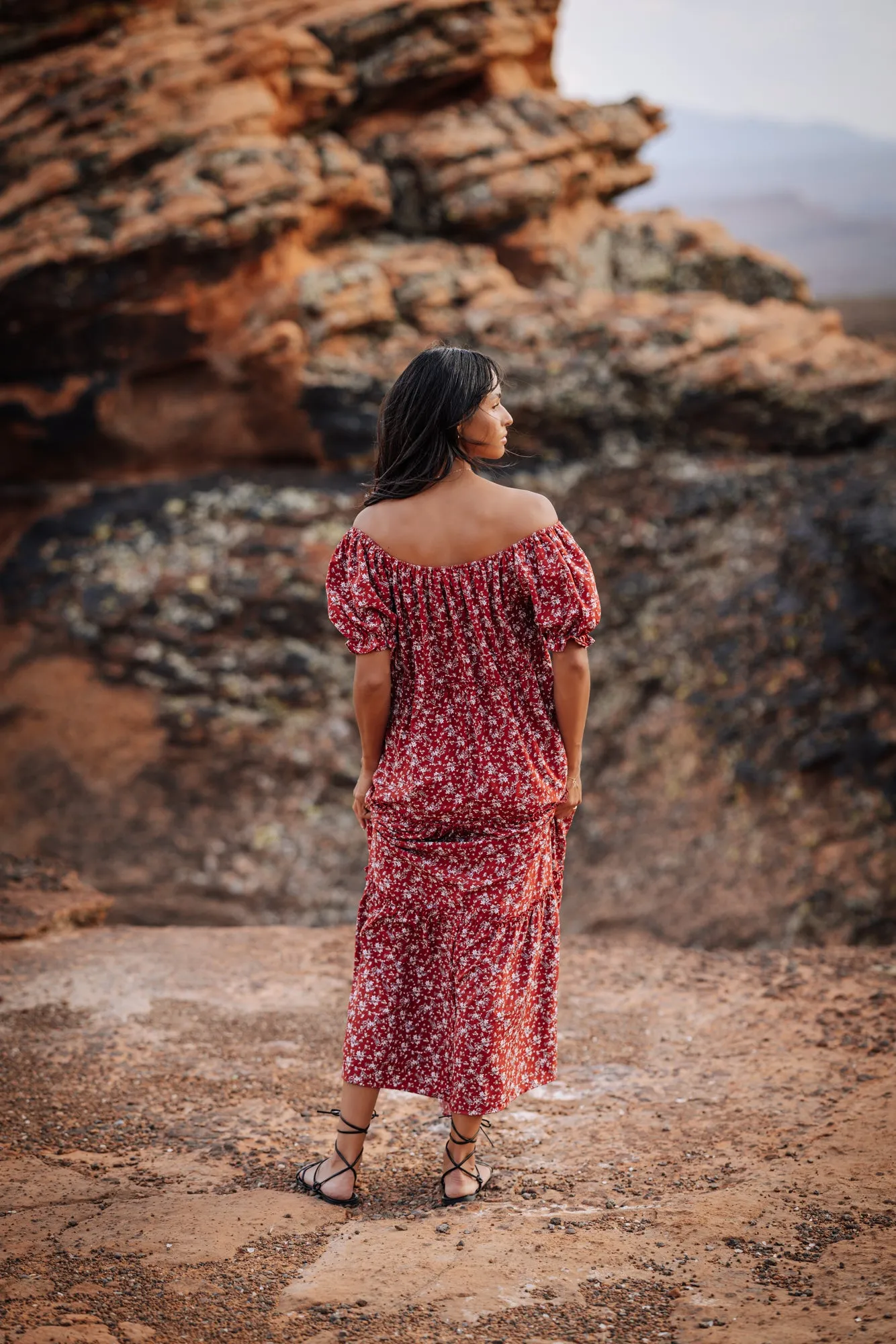 Bella Maxi Dress in Red - Coming Soon