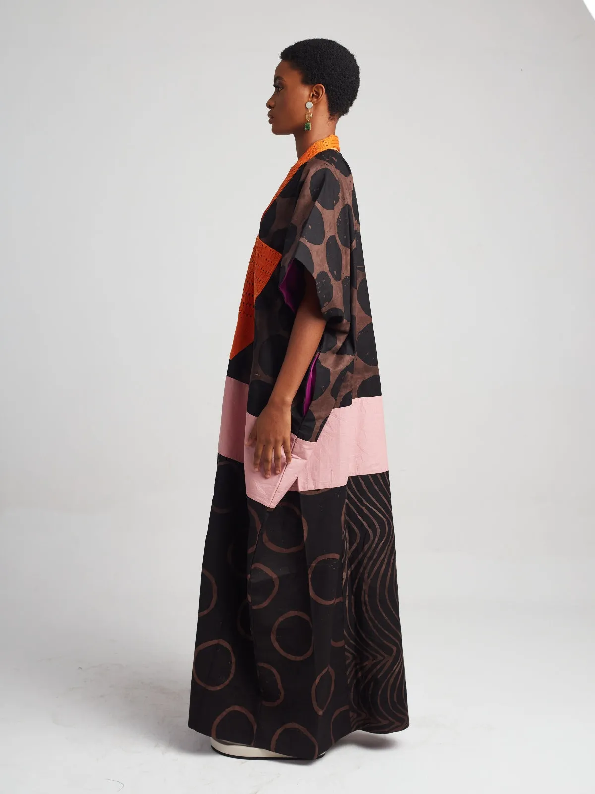 Brown & Black Accra Dress