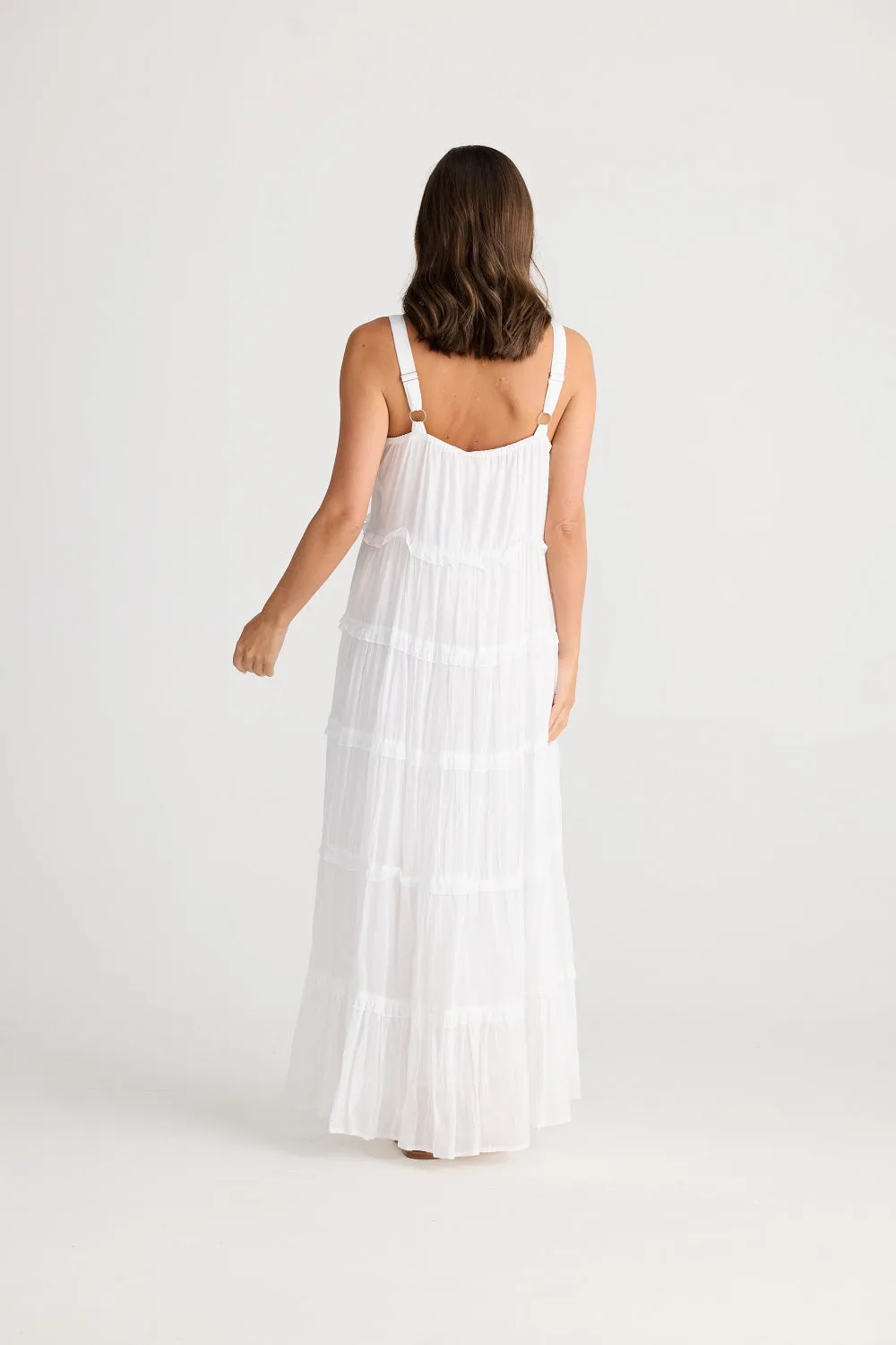 CASTRO MAXI DRESS WHITE