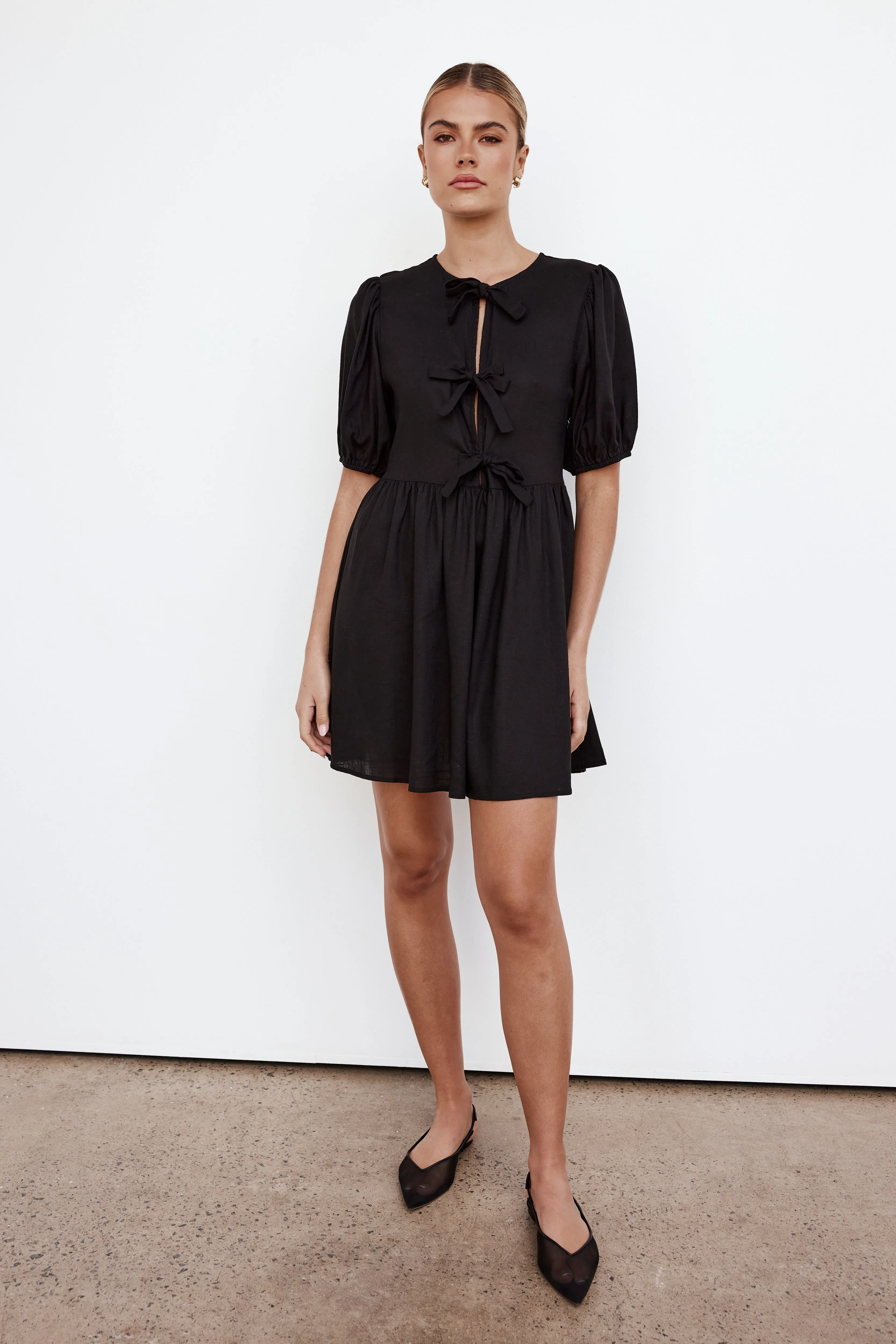 Iona Mini Dress (Black)