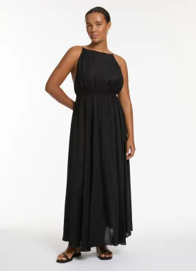 Jetset Backless Maxi Dress - Black