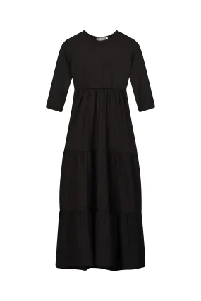 Kids Maxi Layers dress / Black