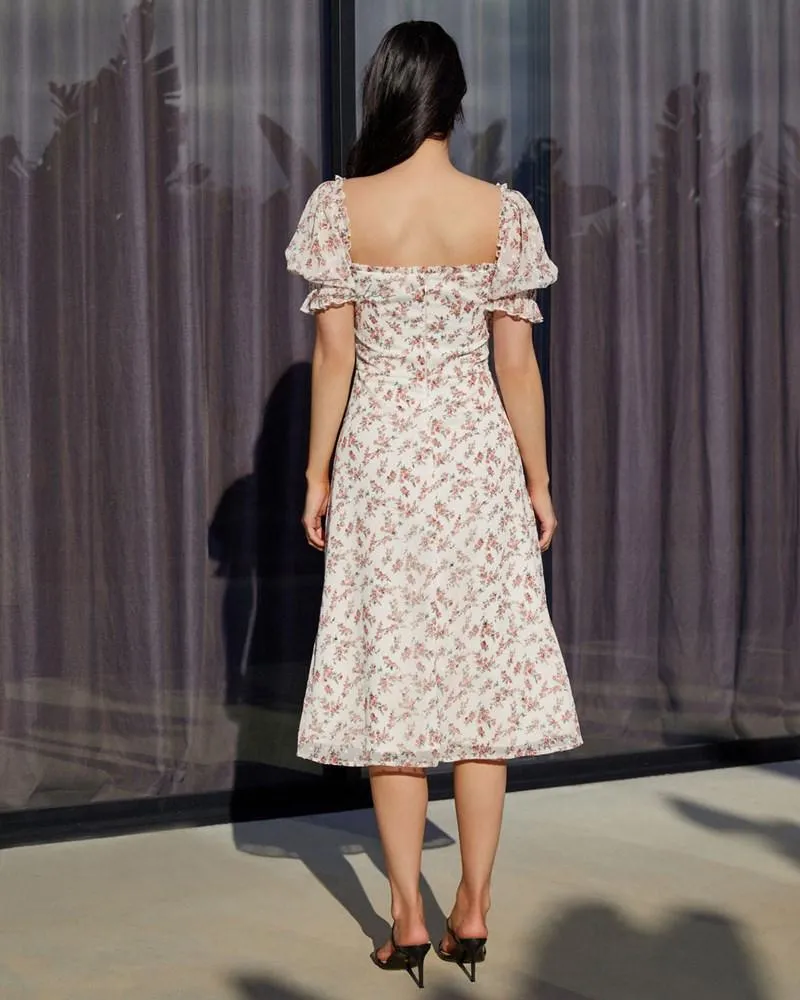 Kristen Dress - White Floral