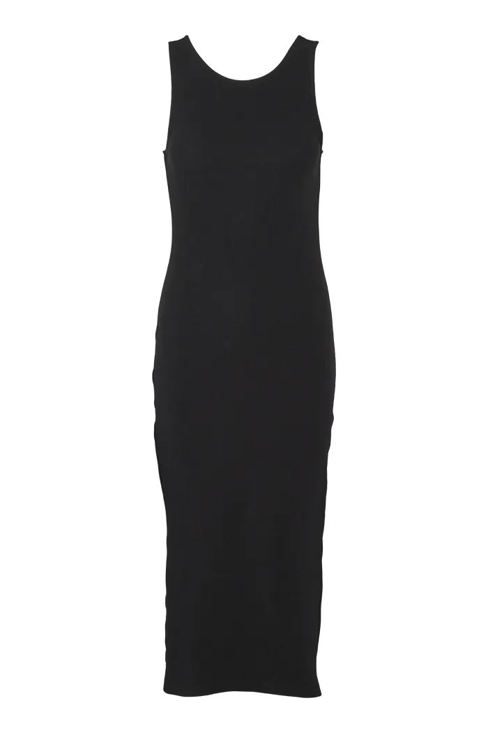 Ludmilla Openback Dress - Black