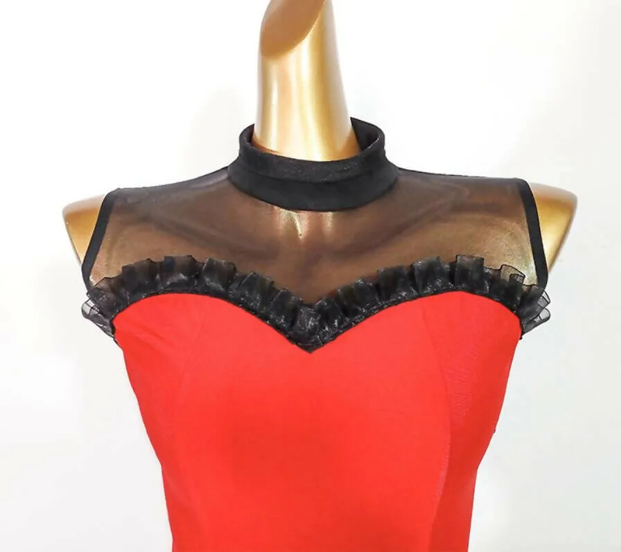 Red & Black Dancewear Junior-Adult Dress | 631