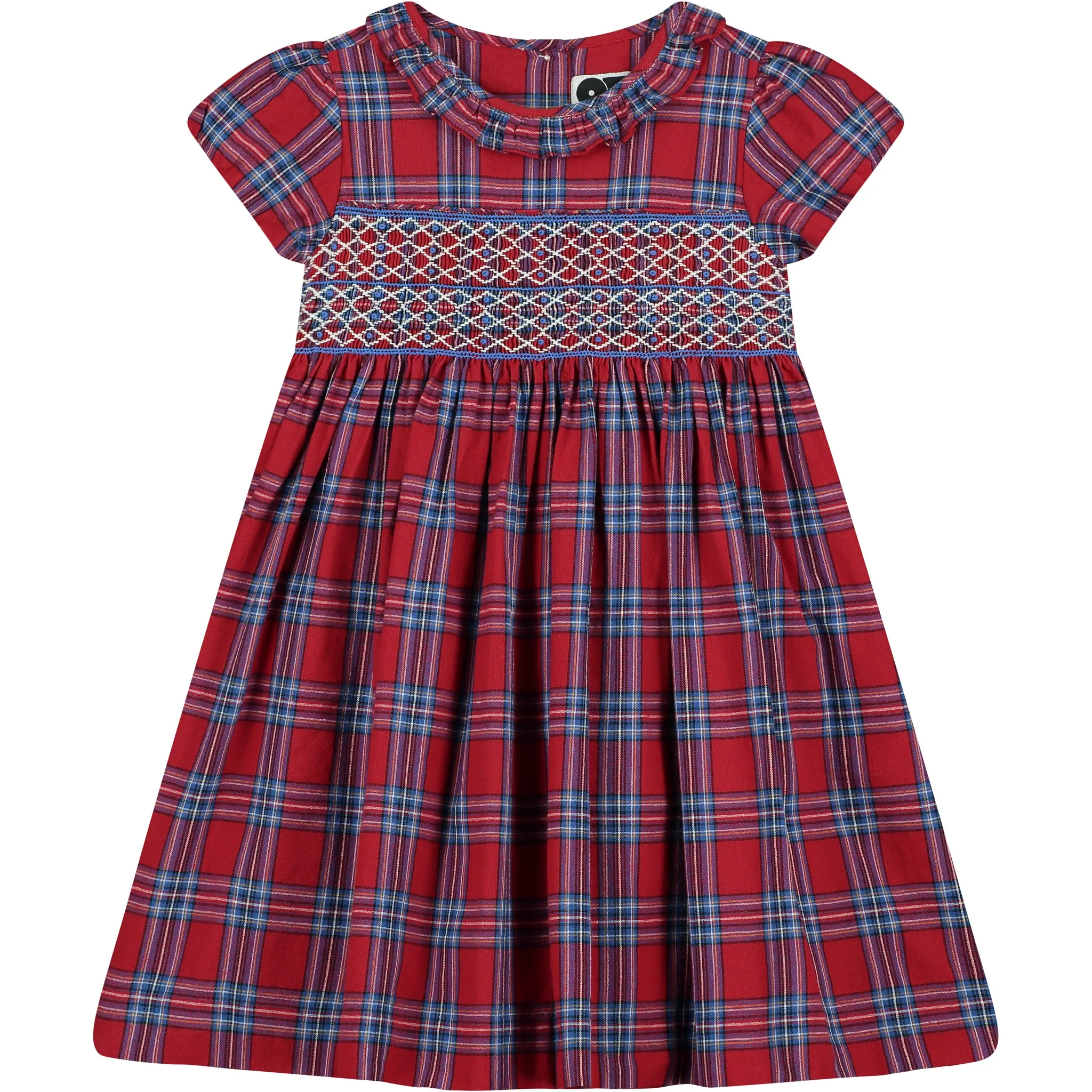 Red Tartan Girls Dress - Bijoux