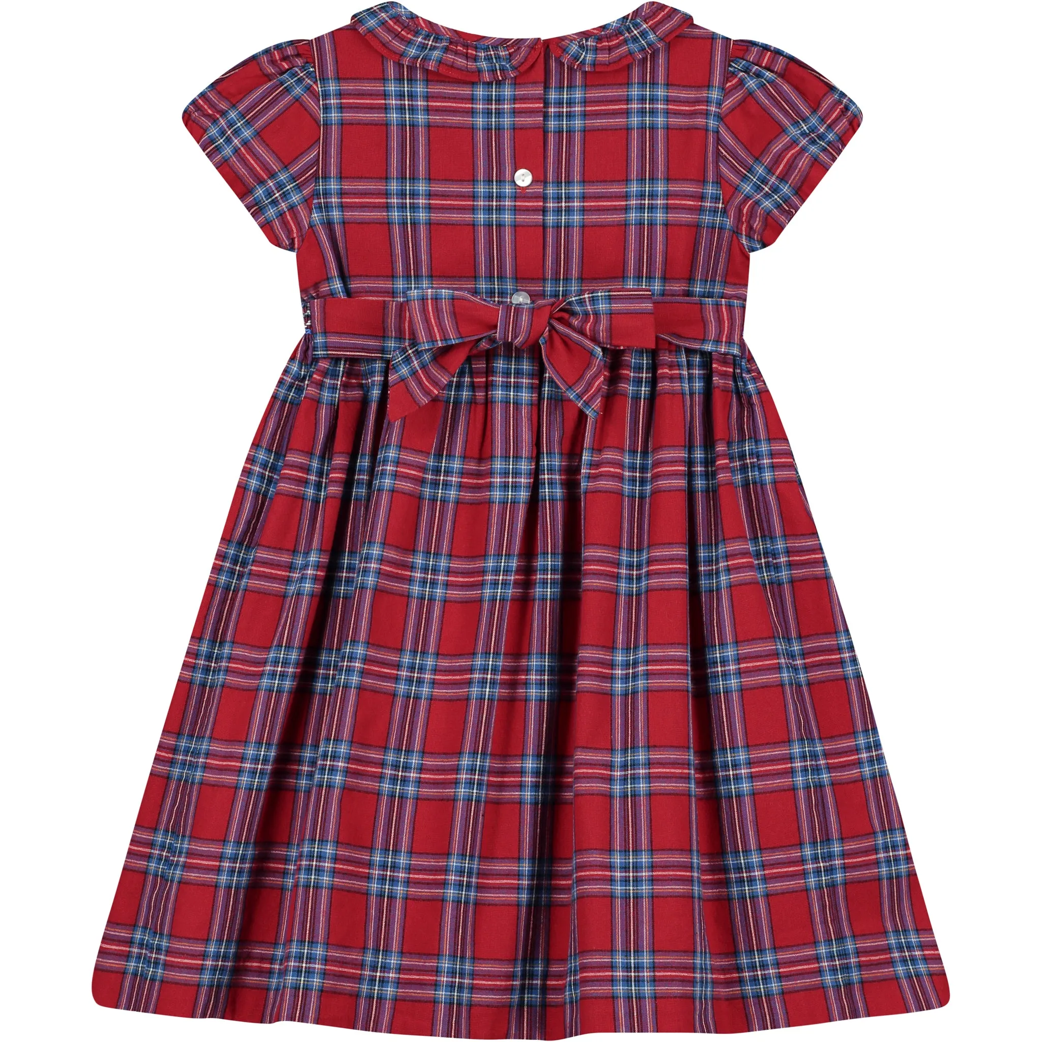 Red Tartan Girls Dress - Bijoux