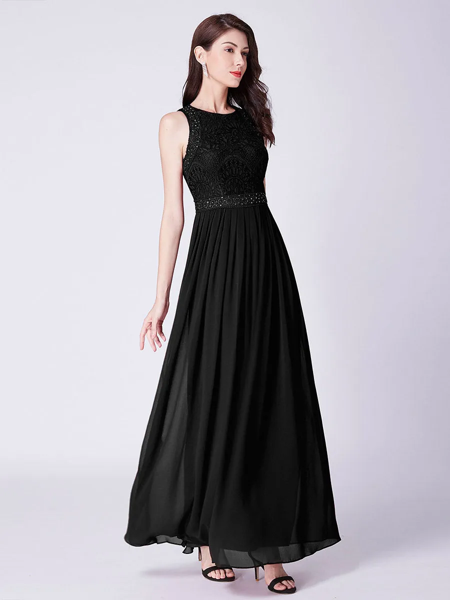 Round Neck Maxi Long Wholesale Party Dresses for Women