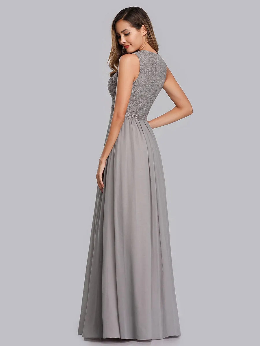 Round Neck Maxi Long Wholesale Party Dresses for Women