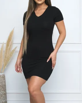 Rule Breaker Mini Dress Black