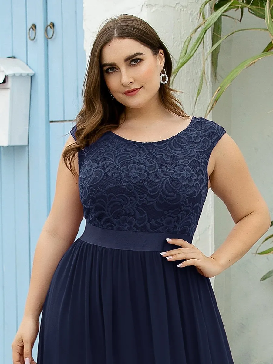 Wholesale Plus Size Fahion Bridesmaid Dresses with Lace