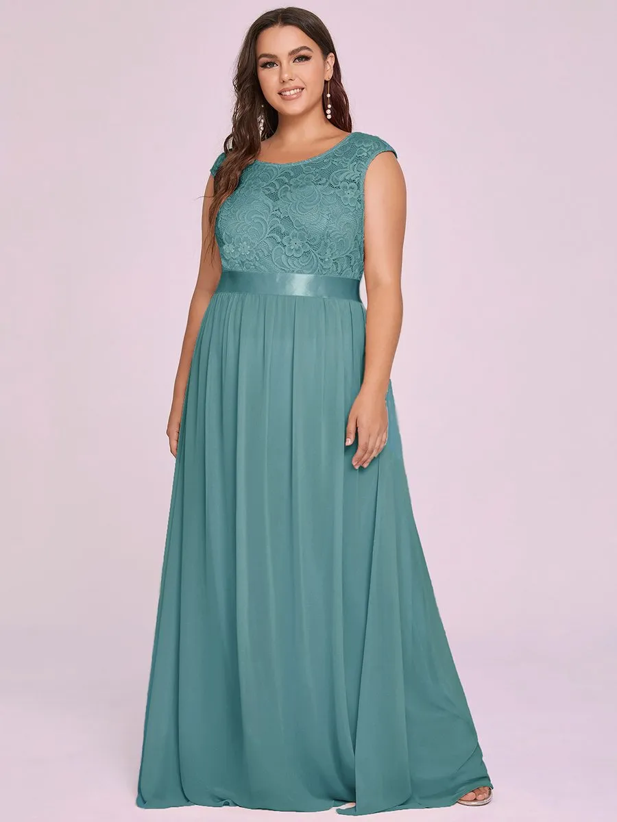 Wholesale Plus Size Fahion Bridesmaid Dresses with Lace