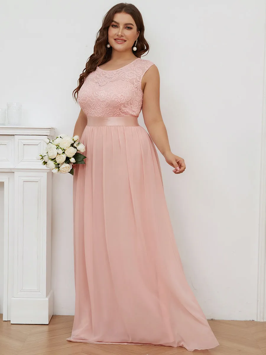 Wholesale Plus Size Fahion Bridesmaid Dresses with Lace