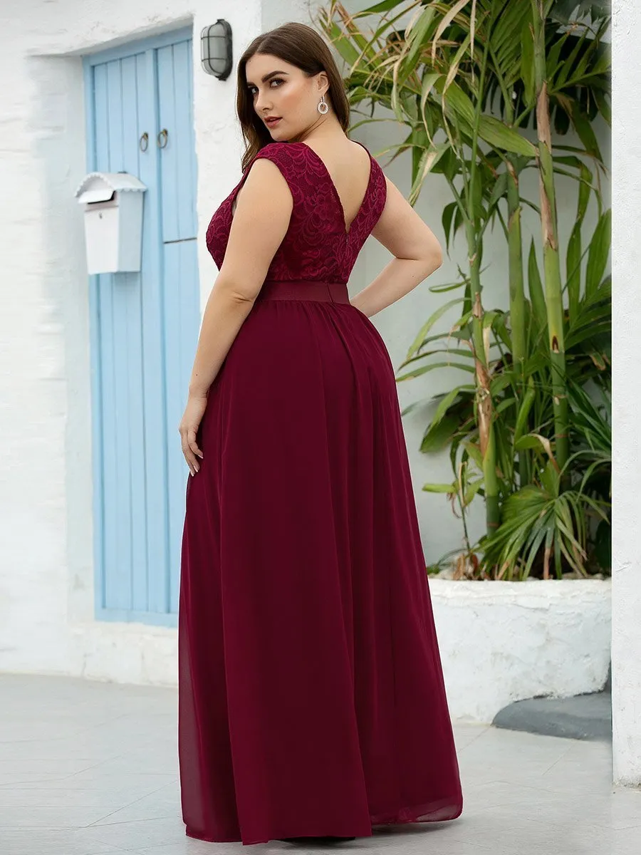 Wholesale Plus Size Fahion Bridesmaid Dresses with Lace