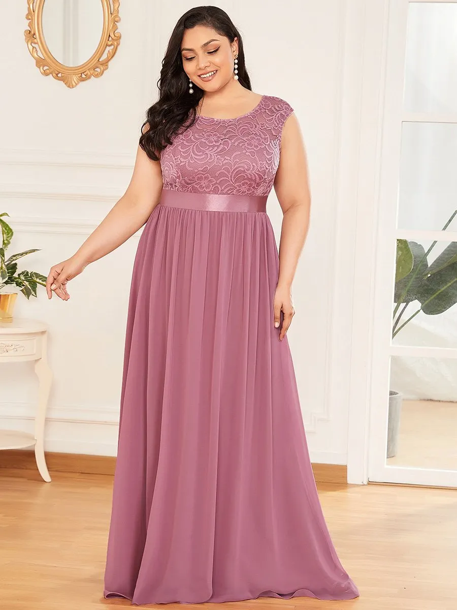 Wholesale Plus Size Fahion Bridesmaid Dresses with Lace