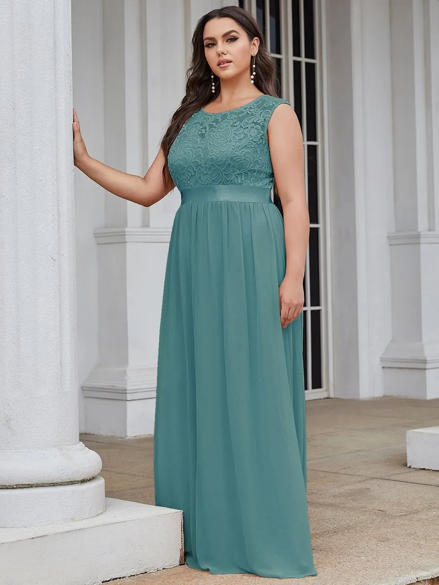 Wholesale Plus Size Fahion Bridesmaid Dresses with Lace