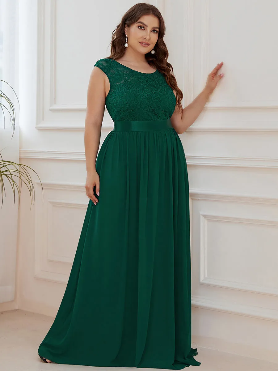 Wholesale Plus Size Fahion Bridesmaid Dresses with Lace