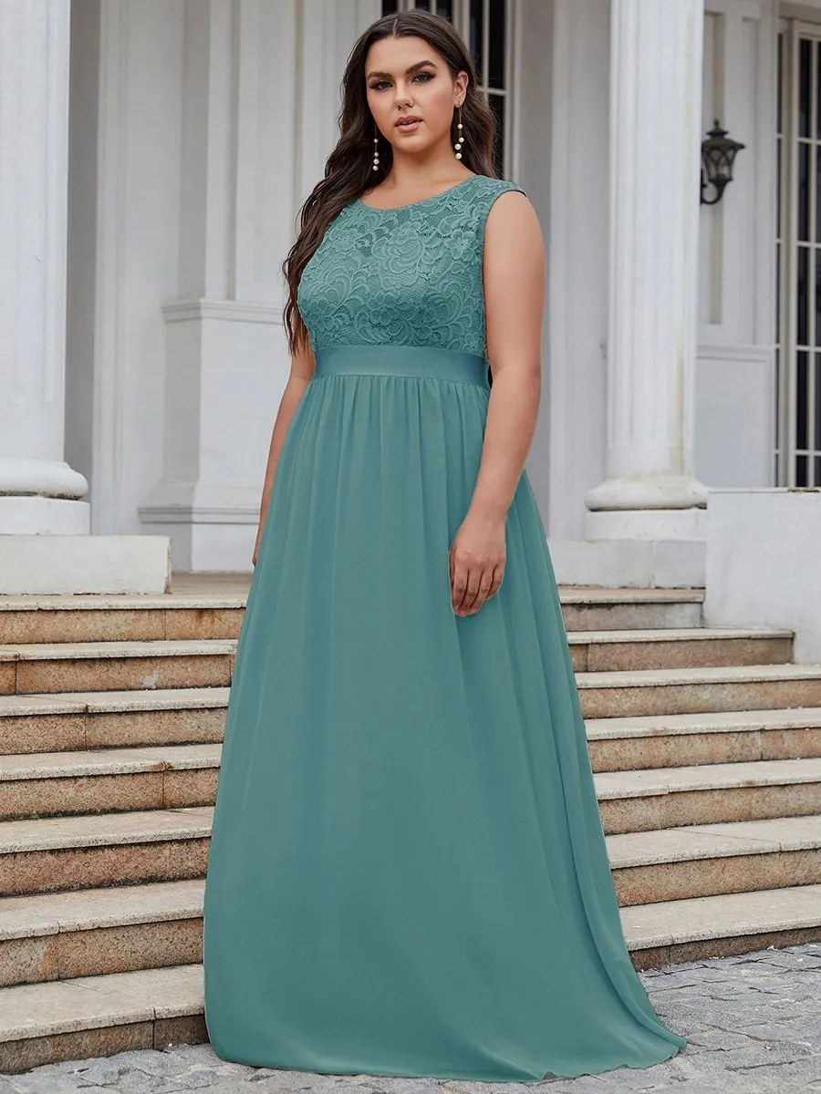 Wholesale Plus Size Fahion Bridesmaid Dresses with Lace