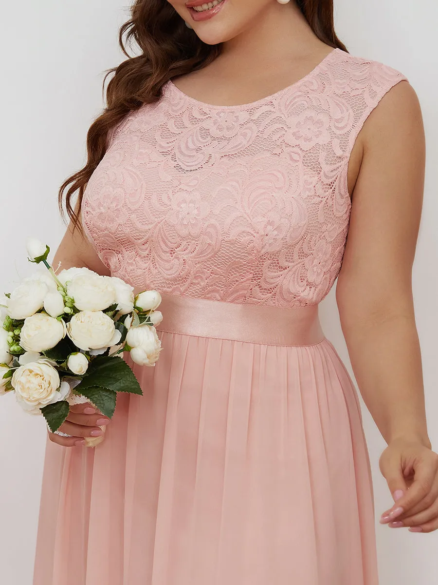 Wholesale Plus Size Fahion Bridesmaid Dresses with Lace