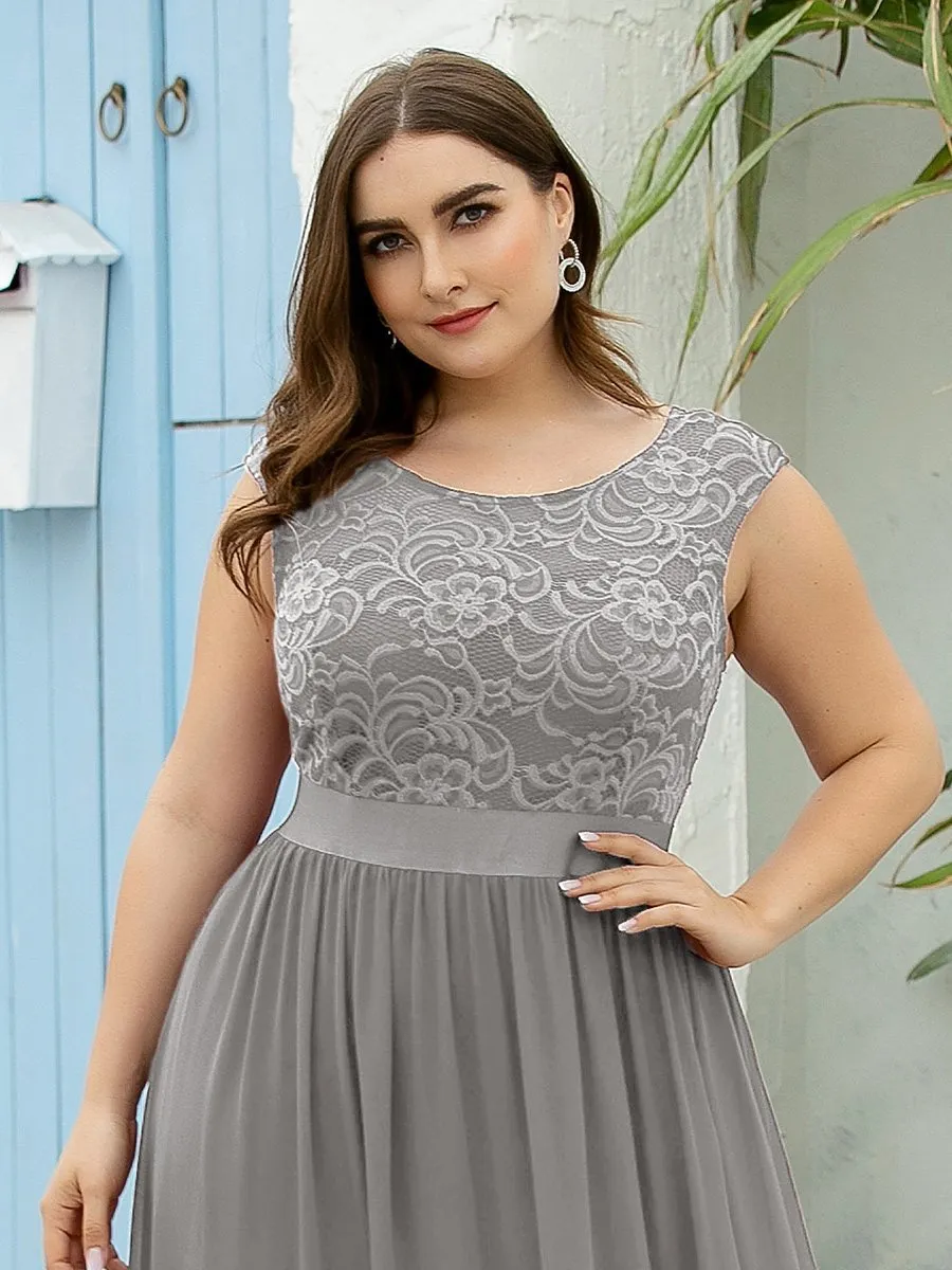 Wholesale Plus Size Fahion Bridesmaid Dresses with Lace