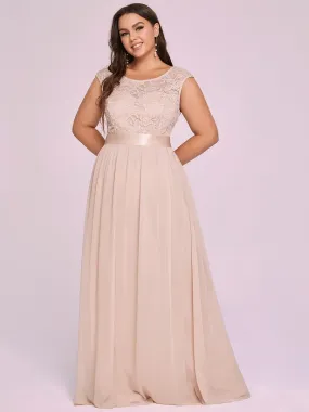 Wholesale Plus Size Fahion Bridesmaid Dresses with Lace