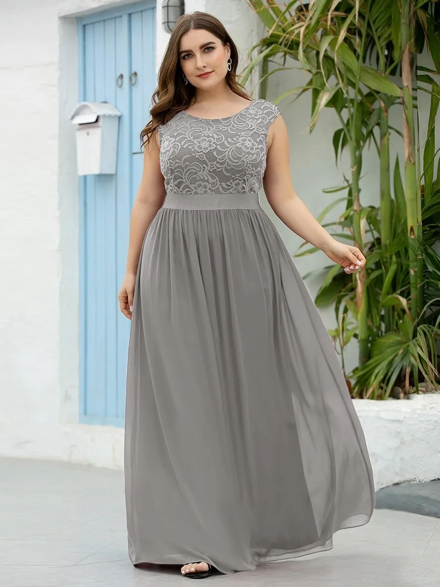 Wholesale Plus Size Fahion Bridesmaid Dresses with Lace