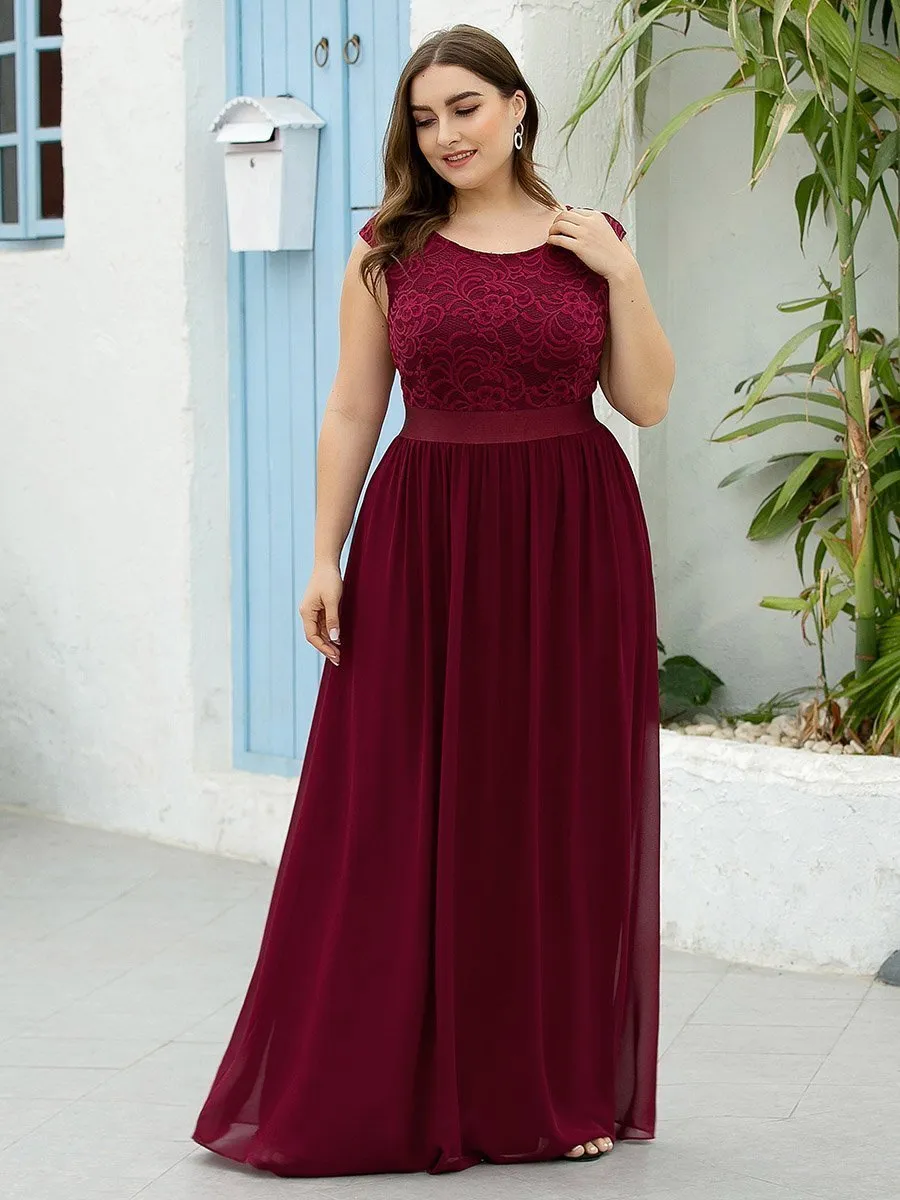 Wholesale Plus Size Fahion Bridesmaid Dresses with Lace