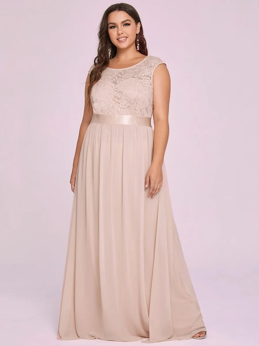 Wholesale Plus Size Fahion Bridesmaid Dresses with Lace