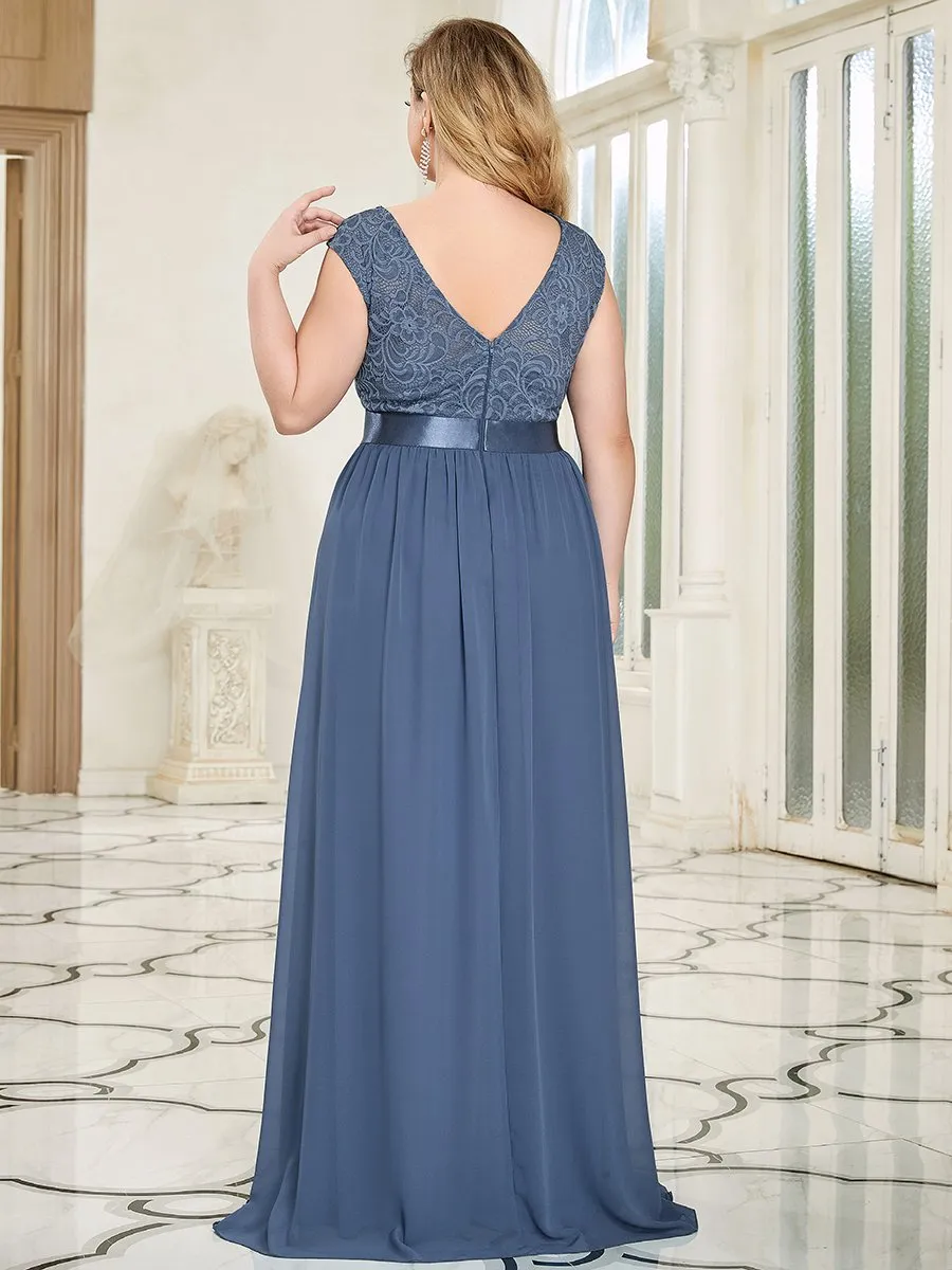 Wholesale Plus Size Fahion Bridesmaid Dresses with Lace