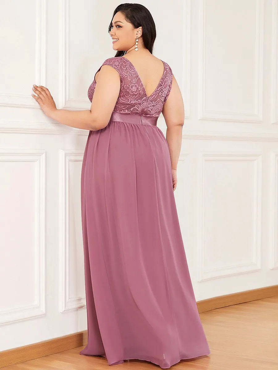 Wholesale Plus Size Fahion Bridesmaid Dresses with Lace