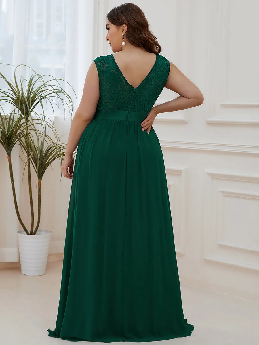 Wholesale Plus Size Fahion Bridesmaid Dresses with Lace