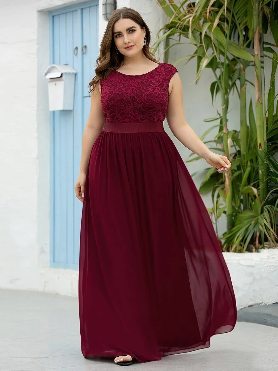 Wholesale Plus Size Fahion Bridesmaid Dresses with Lace