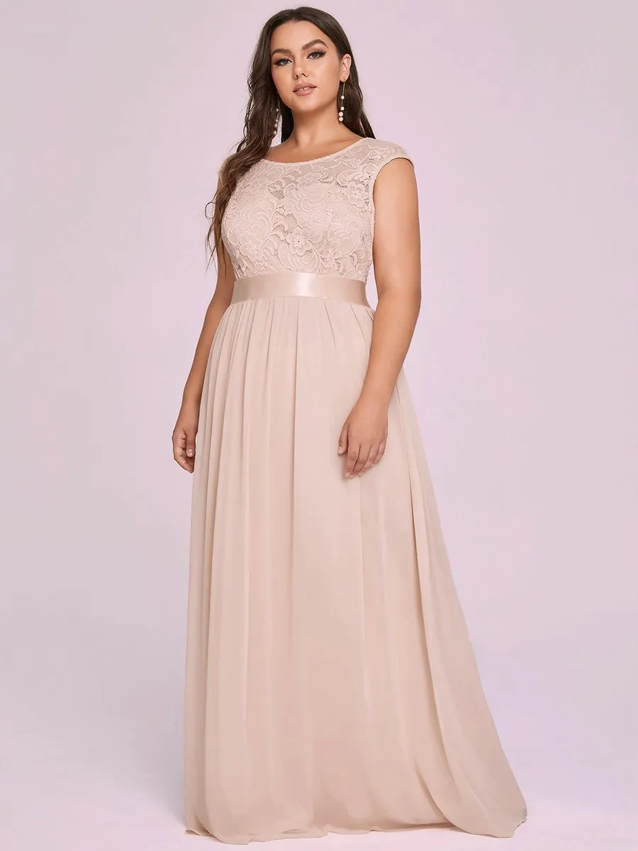 Wholesale Plus Size Fahion Bridesmaid Dresses with Lace