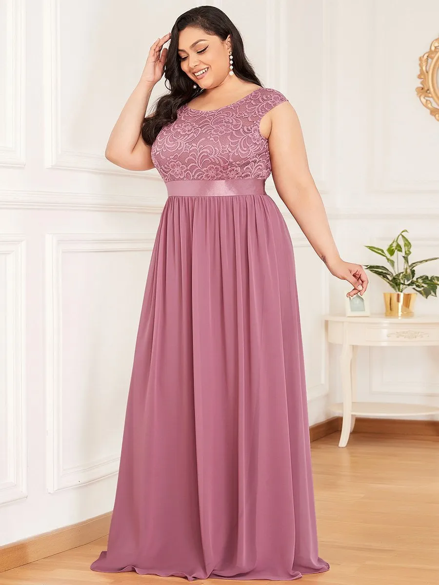 Wholesale Plus Size Fahion Bridesmaid Dresses with Lace