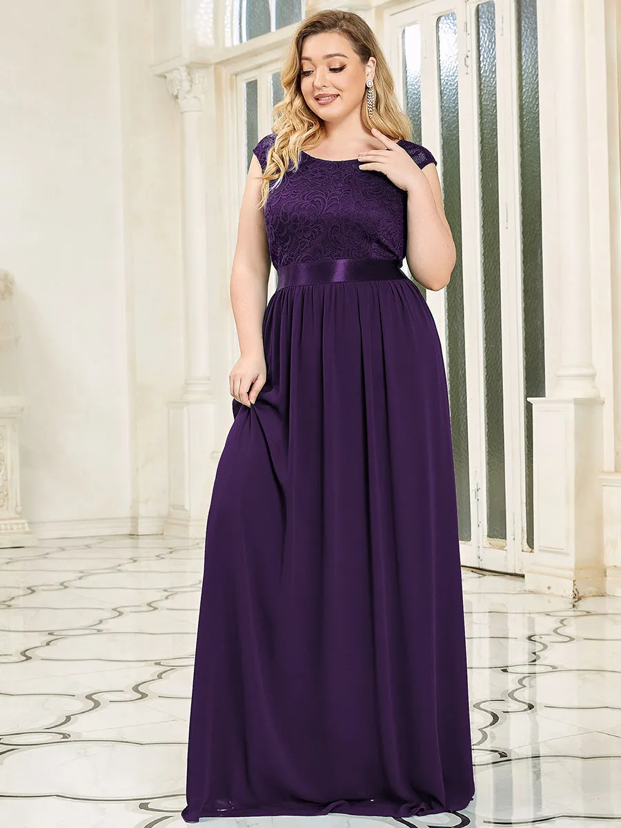 Wholesale Plus Size Fahion Bridesmaid Dresses with Lace