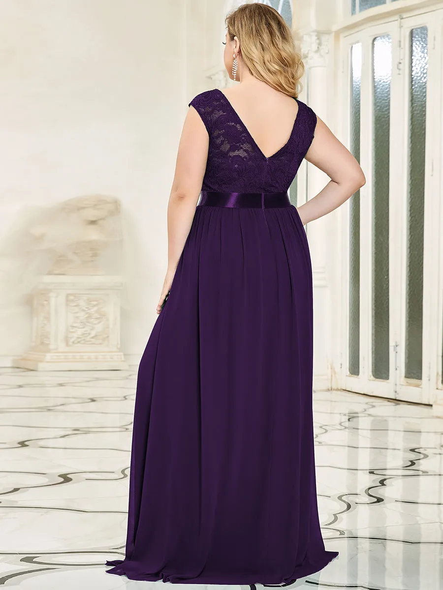 Wholesale Plus Size Fahion Bridesmaid Dresses with Lace