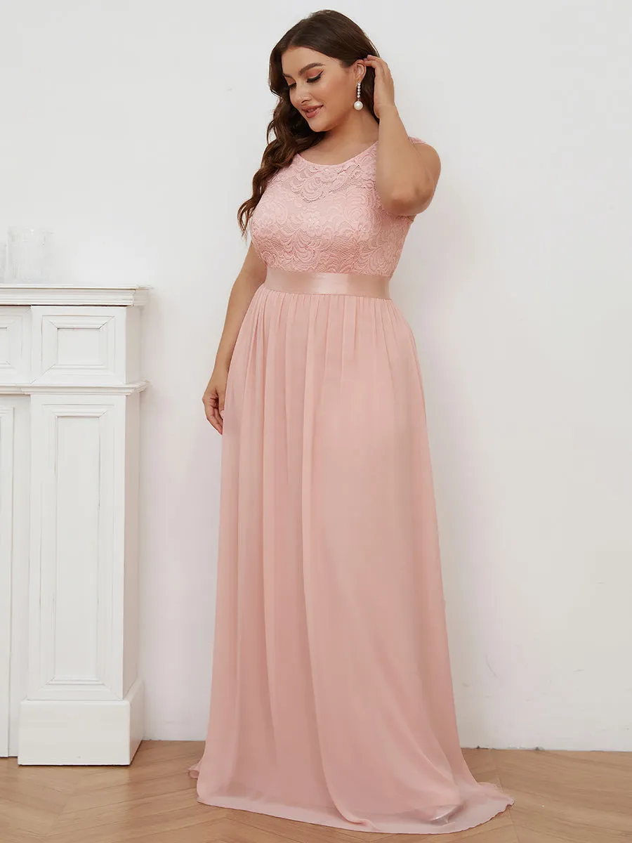 Wholesale Plus Size Fahion Bridesmaid Dresses with Lace